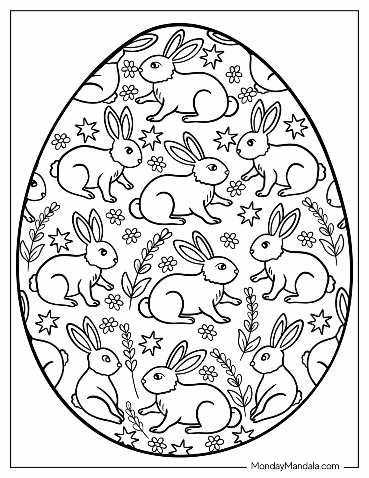 Easter Egg Coloring Pages