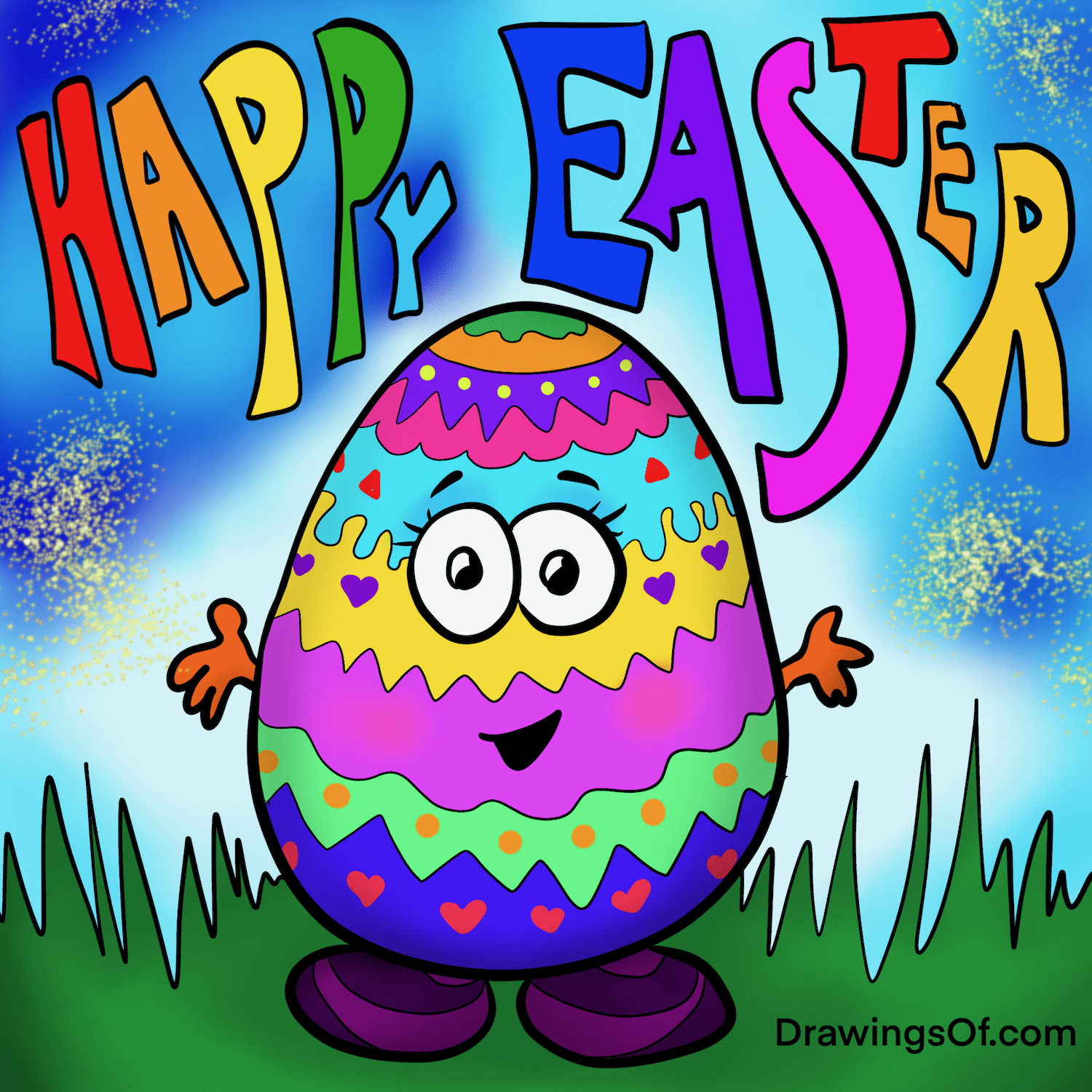 Easter Egg Drawing Easter Egg Drawing