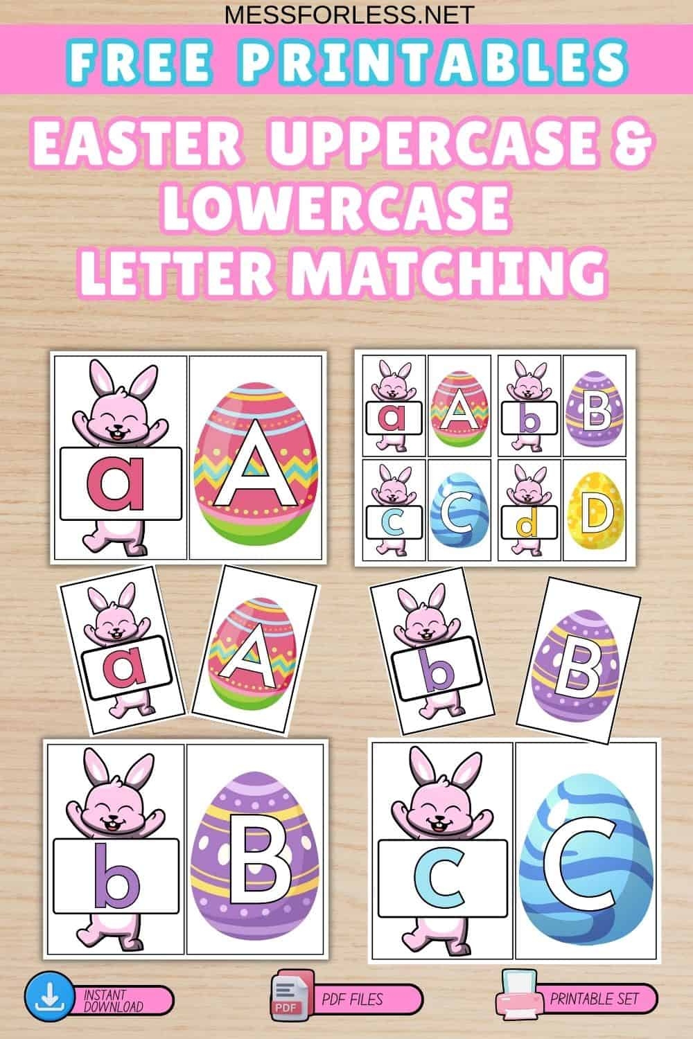 Easter Egg Letter Matching Printable