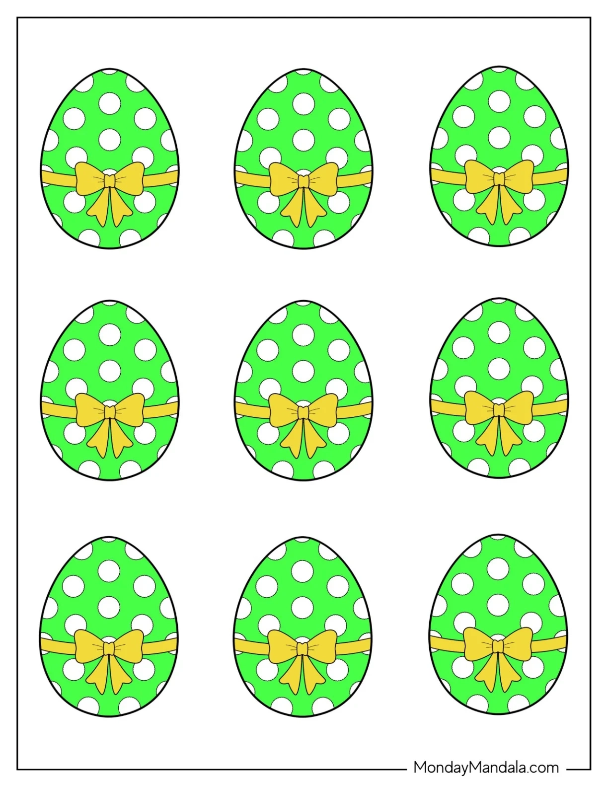 Easter Egg Template