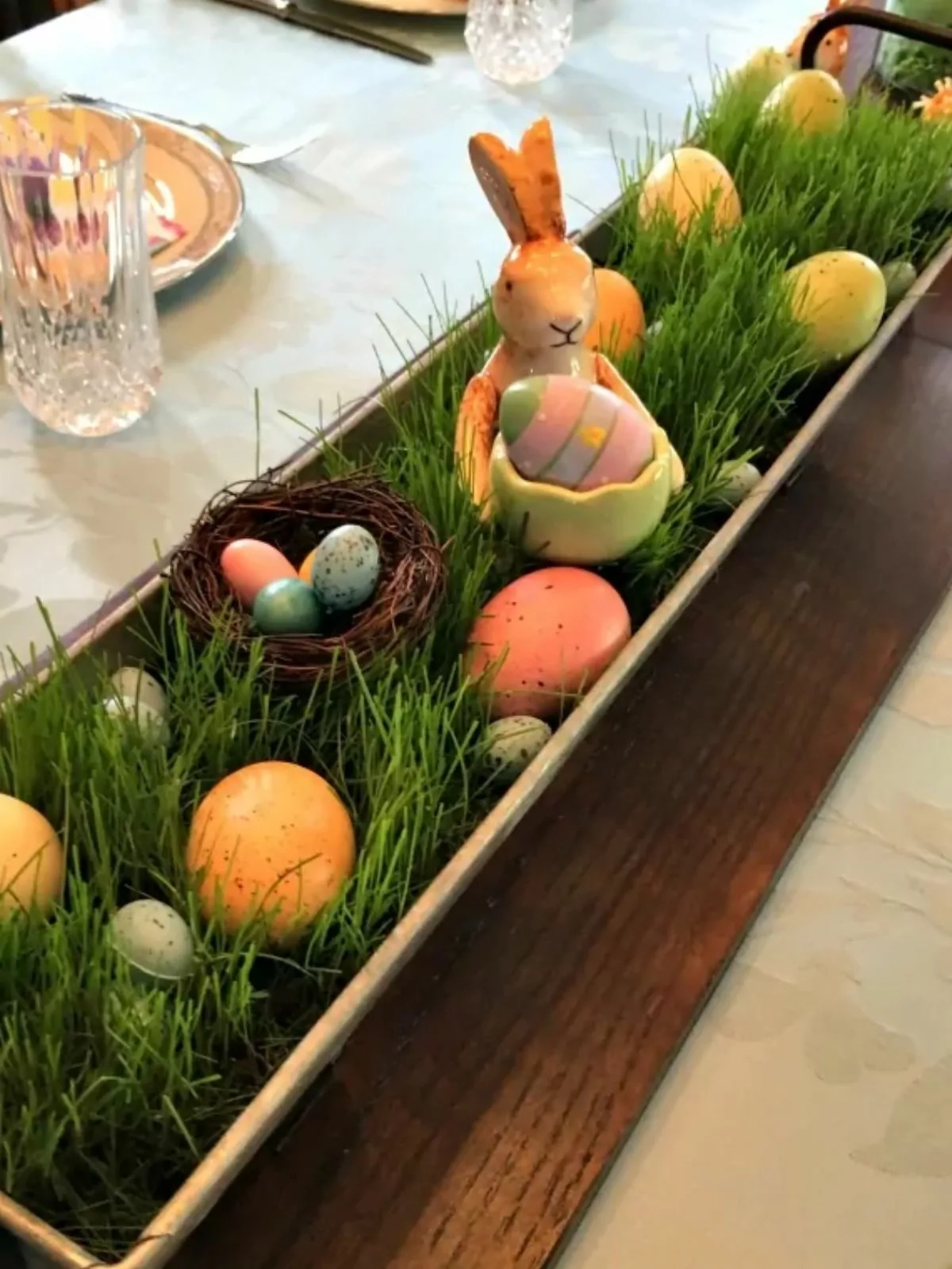 easter grass ideas for baskets and decor