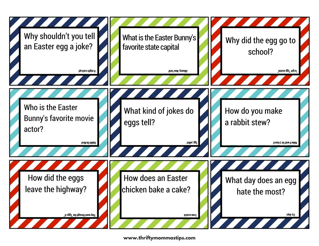 Easter Lunchbox Jokes