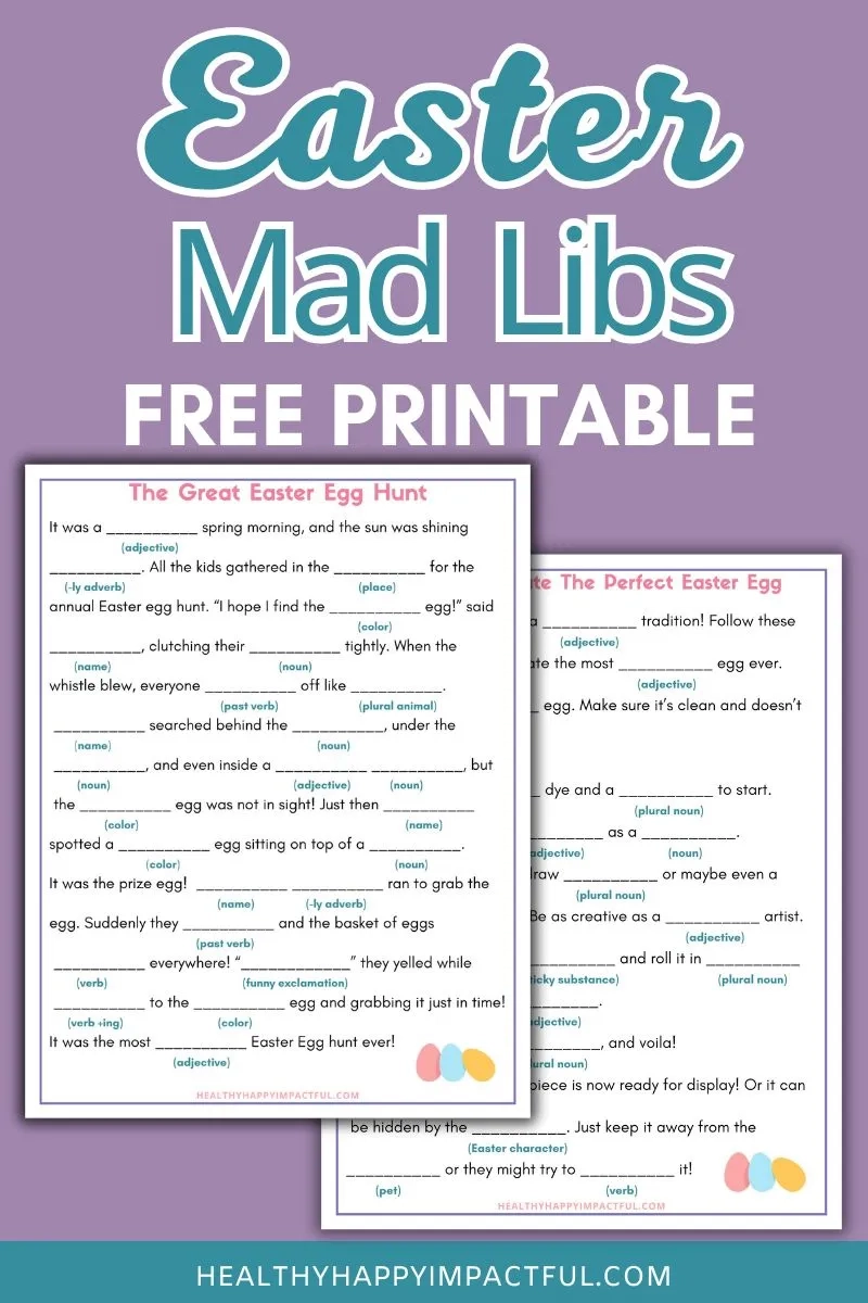 Easter Mad Libs