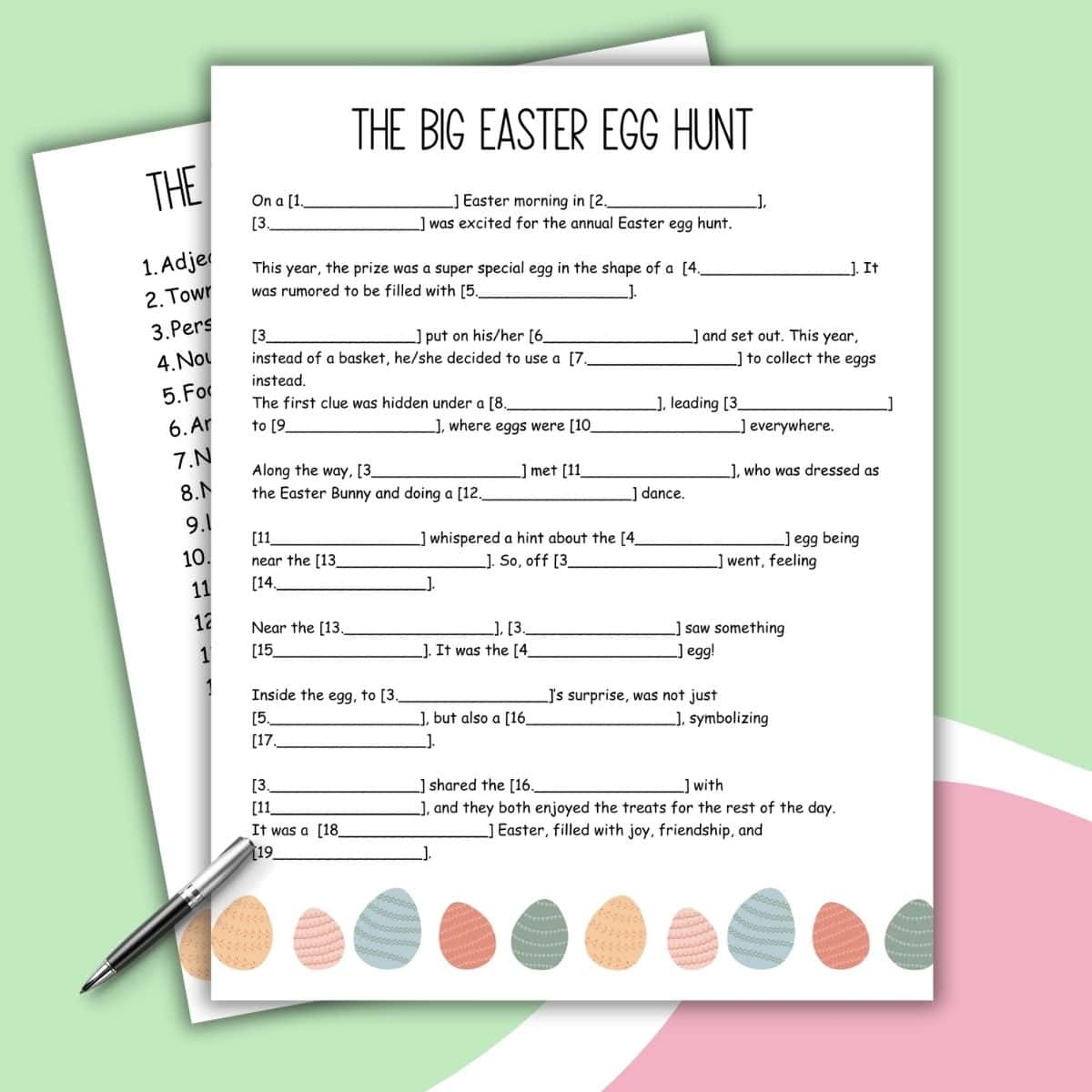 Easter Mad Libs