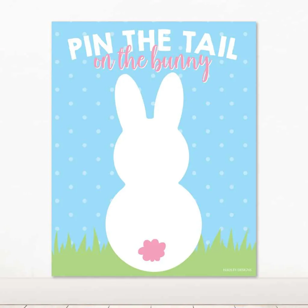 Easter Pin The Tail On The Bunny Game Easter Pin The Tail On The Bunny Game
