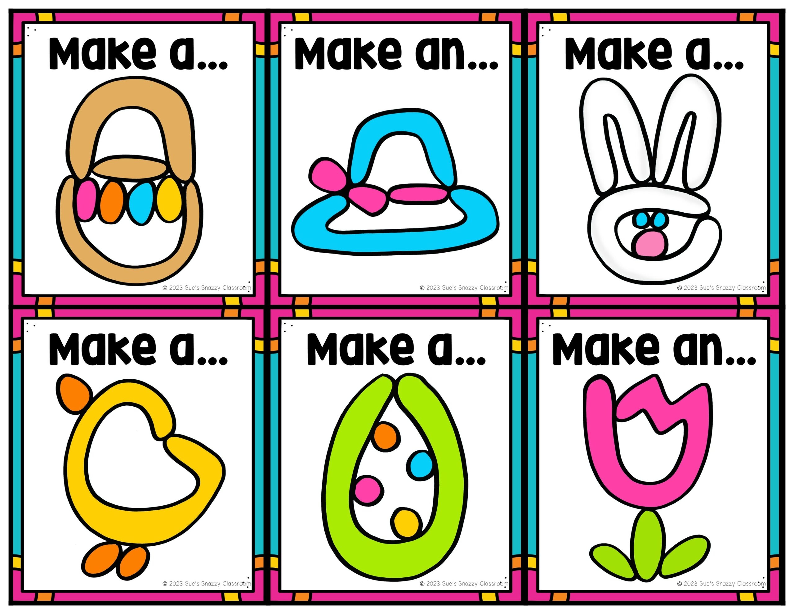 Easter Playdough Cards And Mats Fine Motor Skills Practice Activities