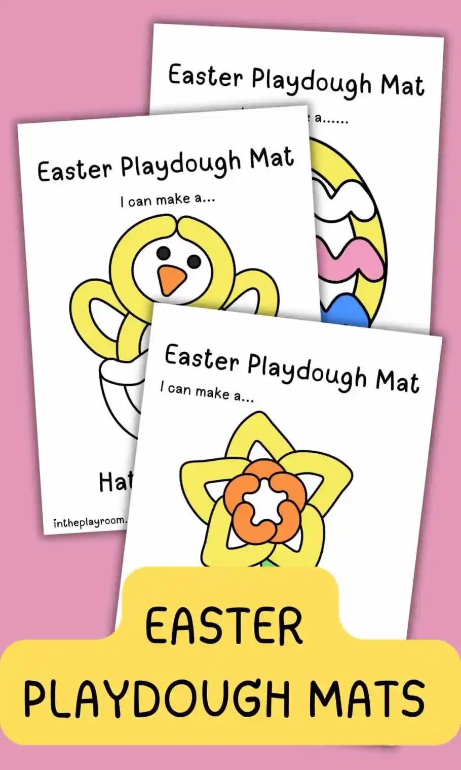 Easter Playdough Mats For Kids