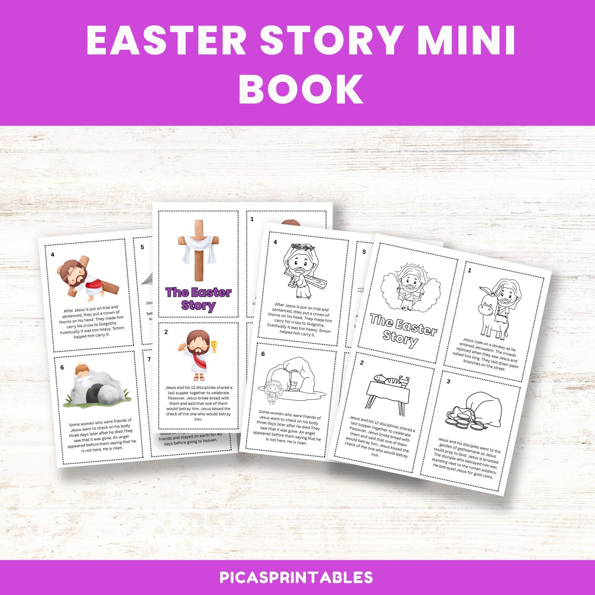 Easter Story Mini Book Easter Story