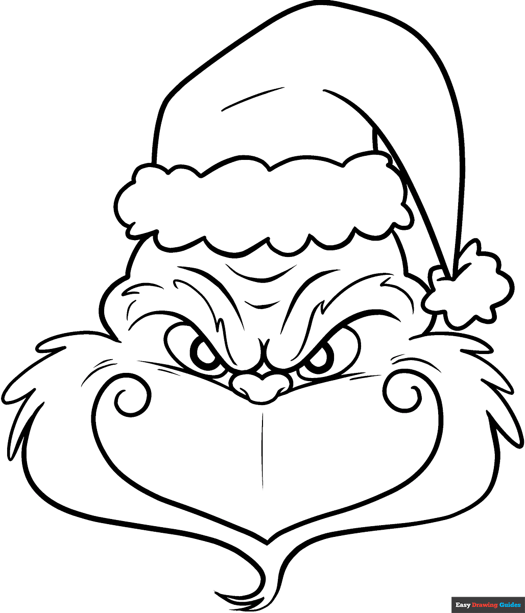 Easy Grinch Face