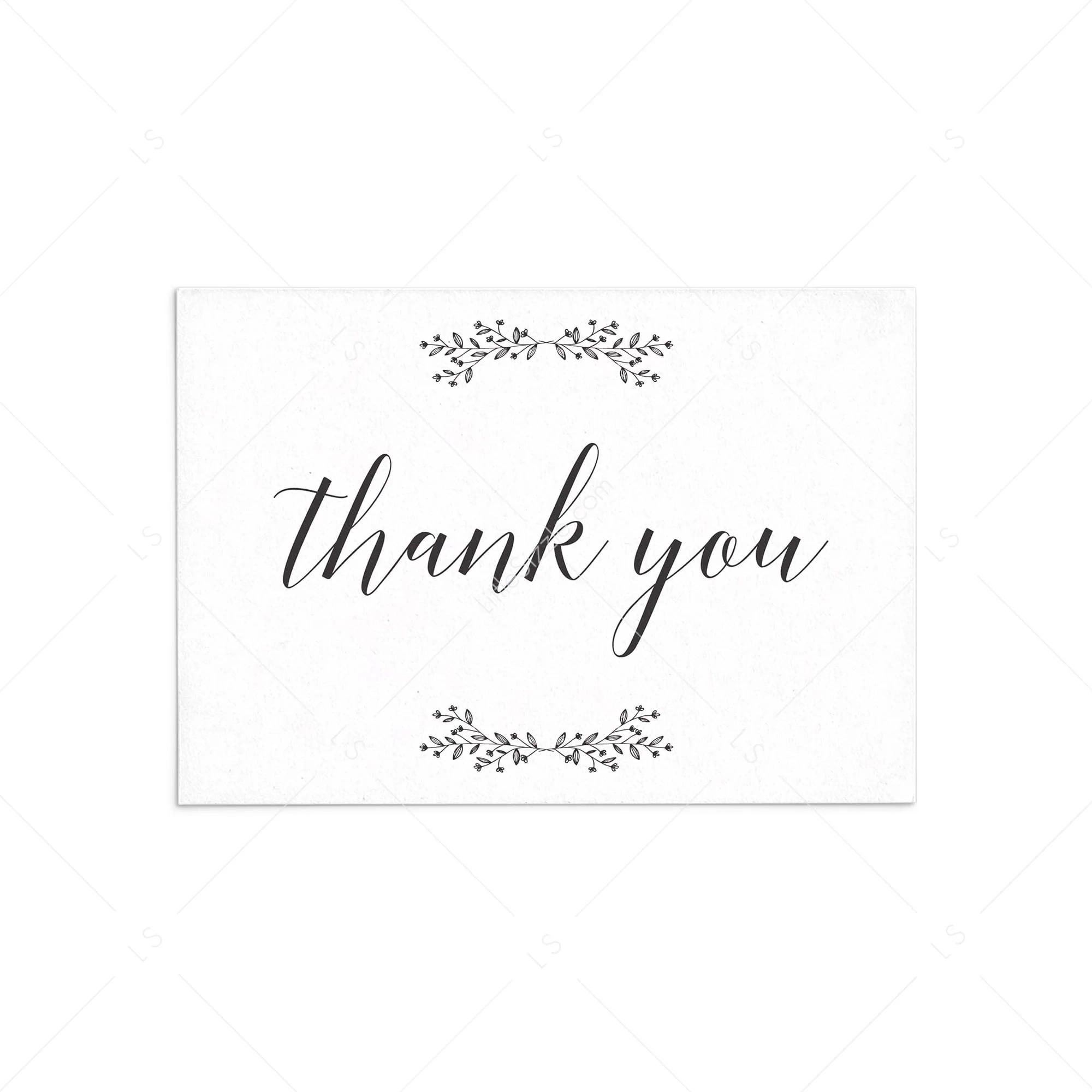 printable mini thank you cards
