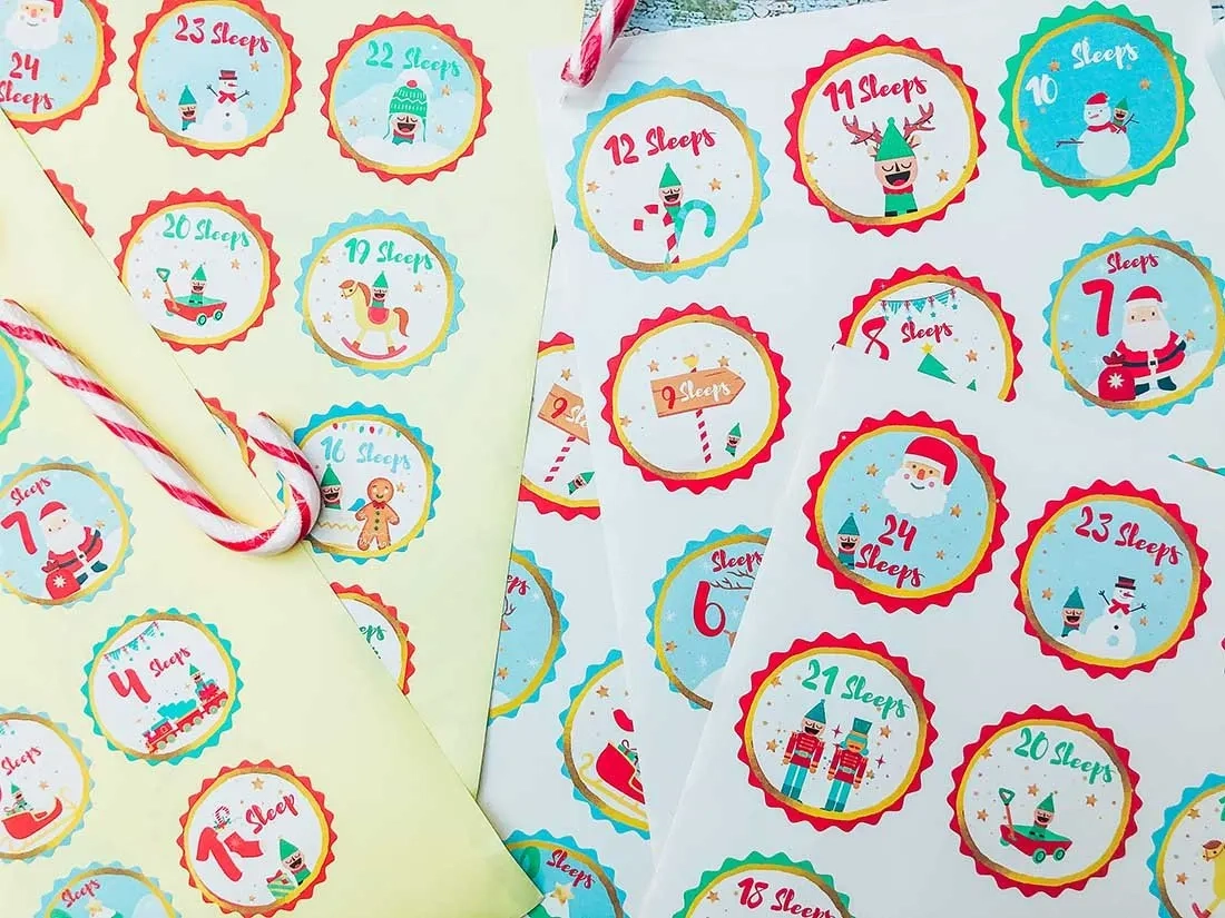 Elf Christmas Stickers Elf Christmas Stickers