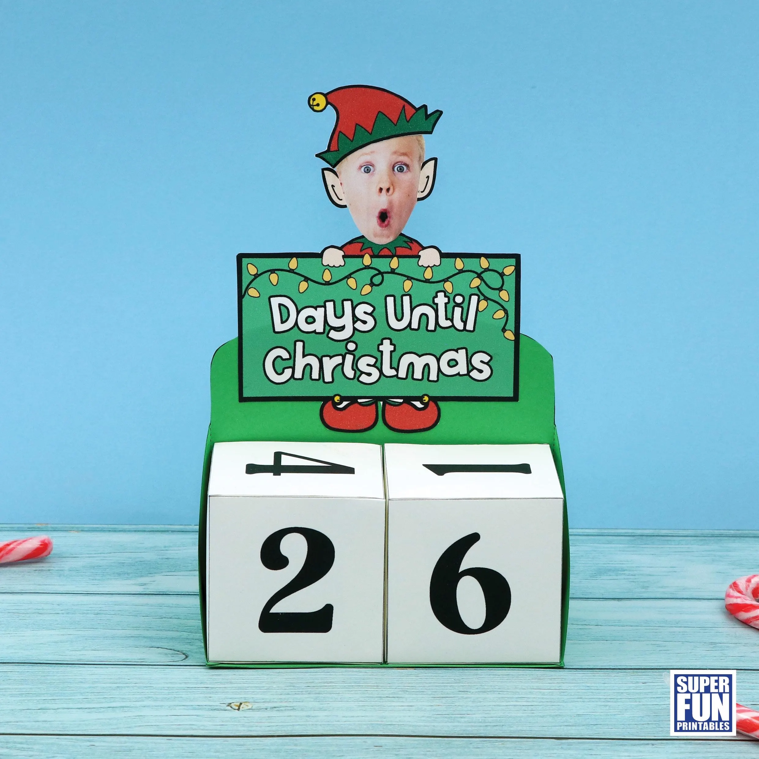 Elf Cube Countdown Calendar
