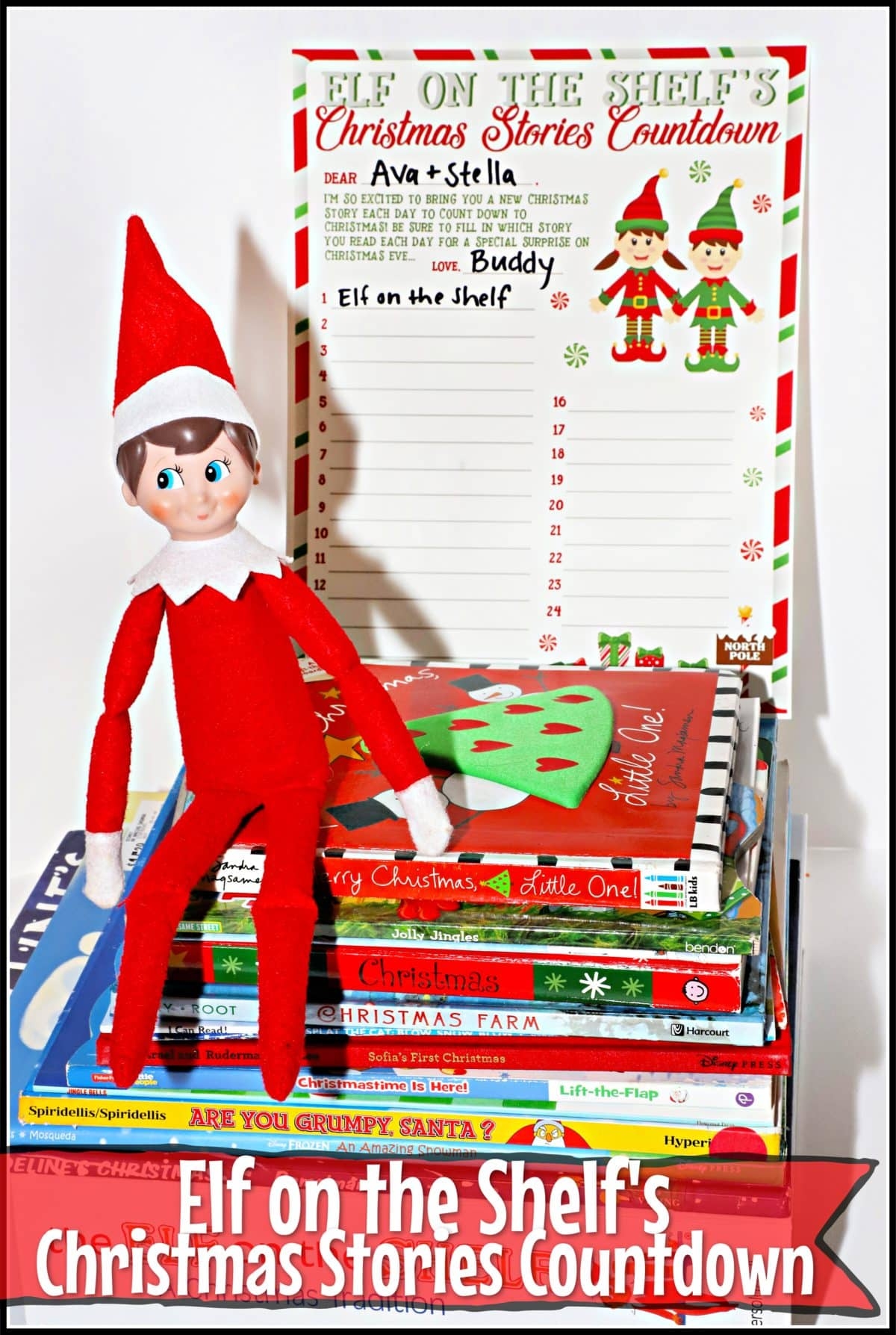Elf On The Shelf Christmas Stories Countdown Printable Elf On The Shelf Christmas Stories Countdown Printable