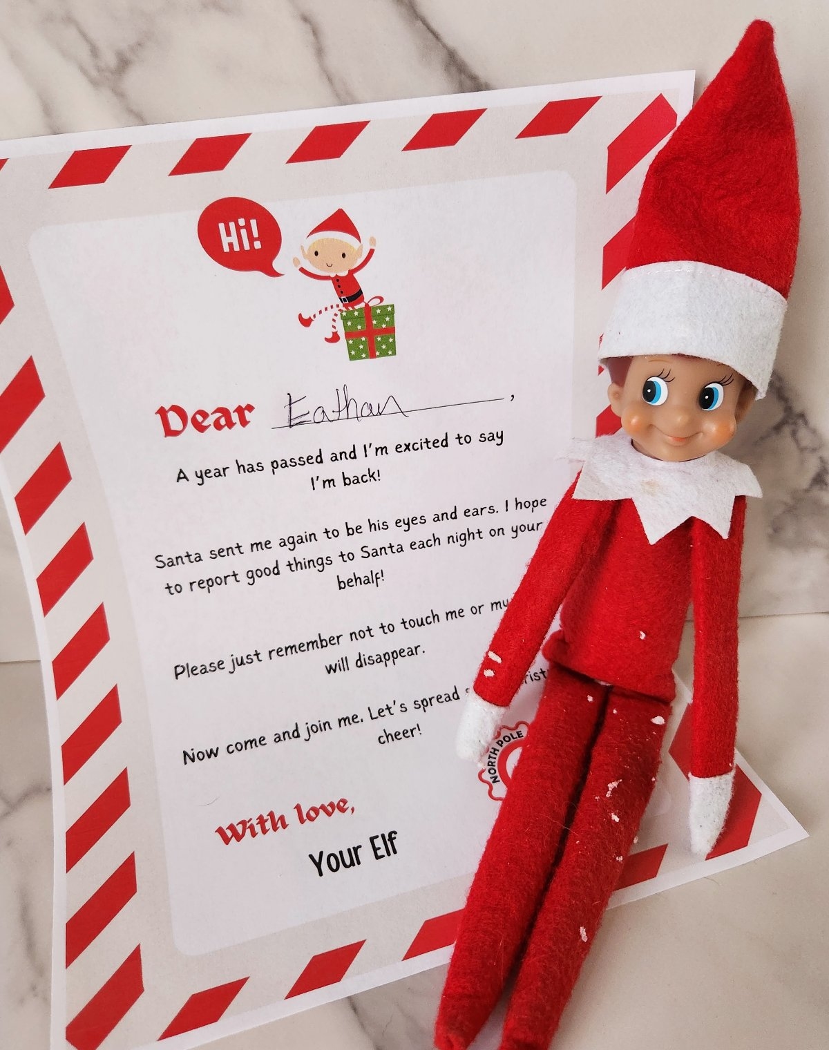 Elf On The Shelf Im Back Free Printable Elf On The Shelf Im Back Free Printable