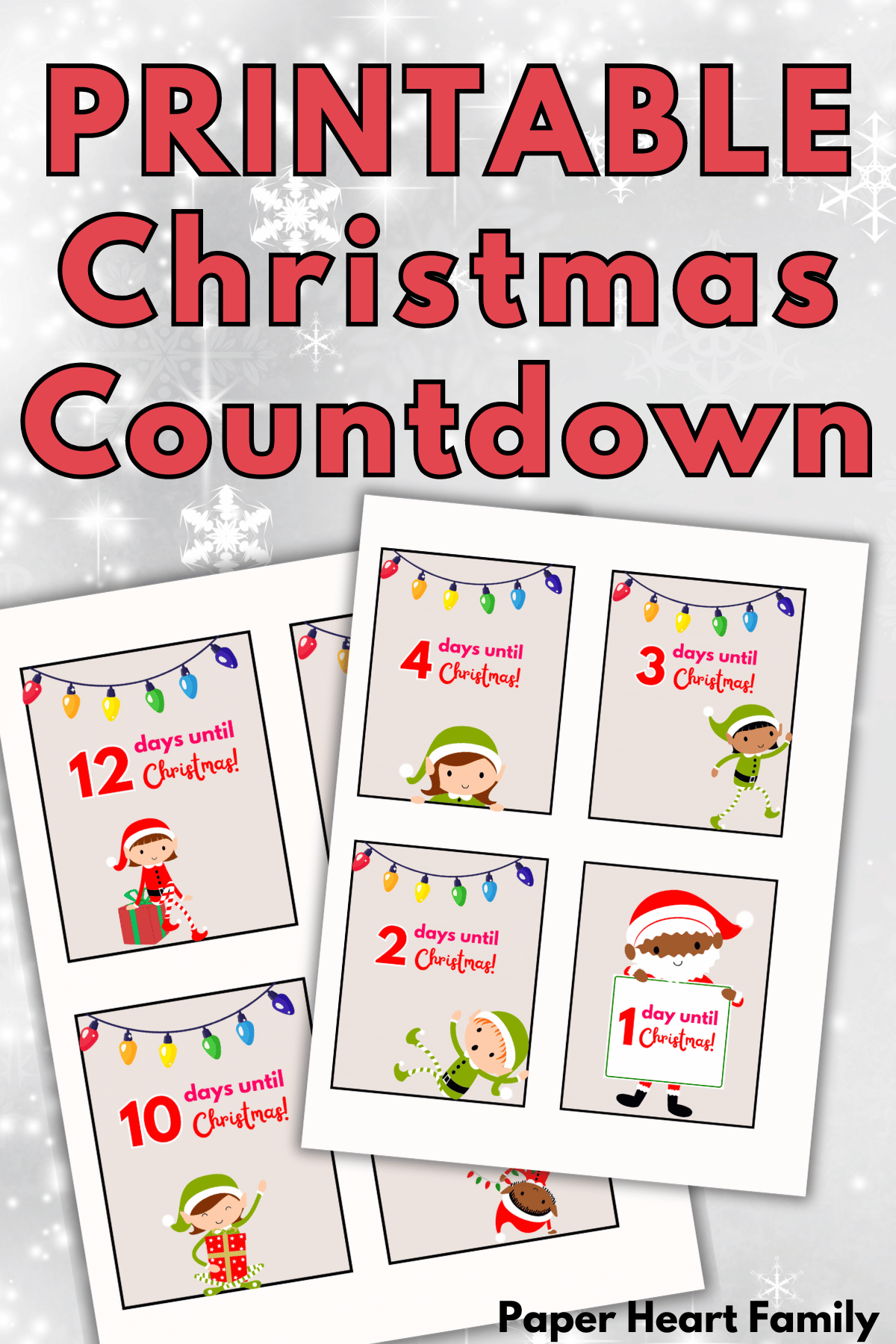 elf on the shelf christmas countdown printable elf on the shelf christmas countdown printable
