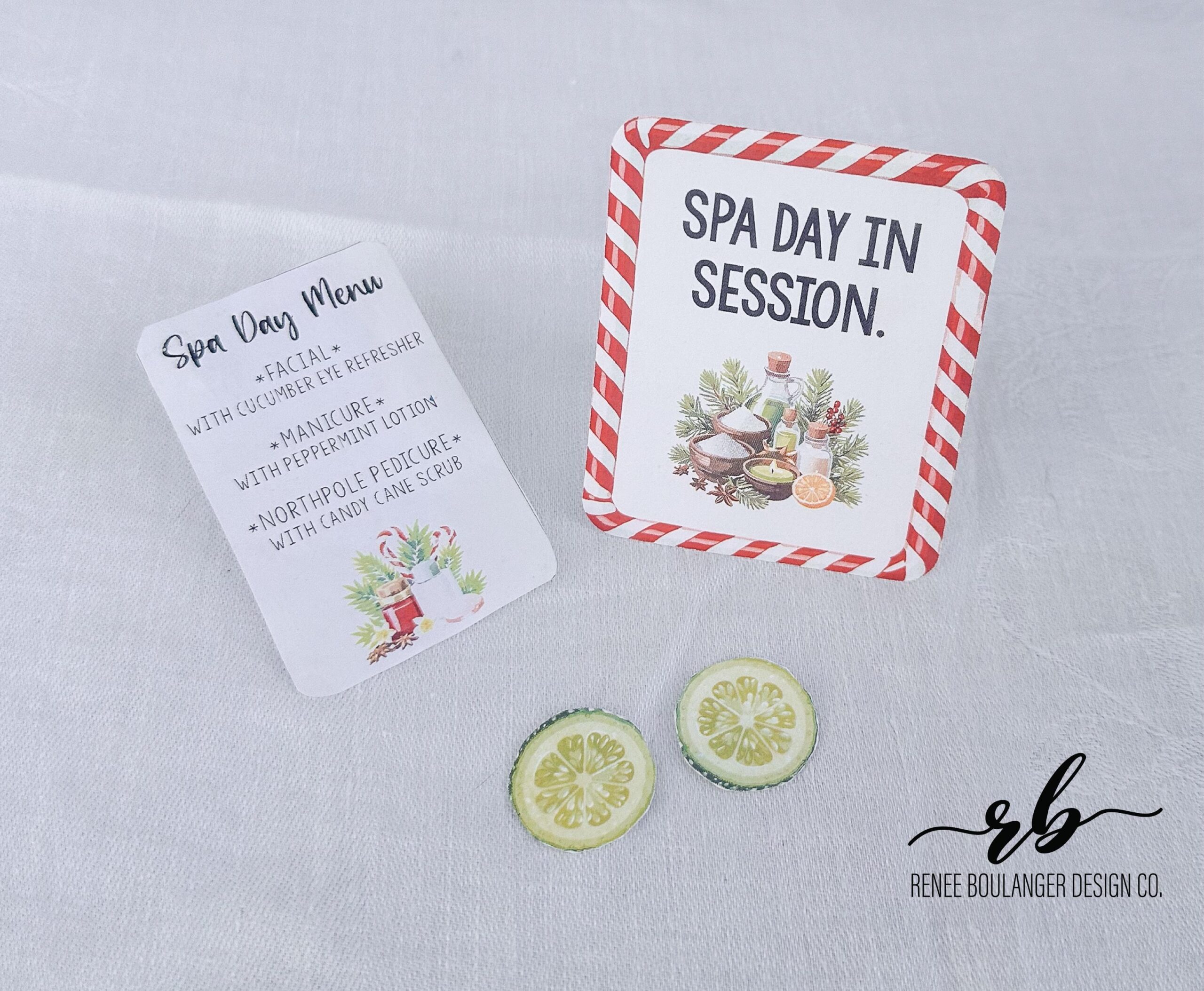 Elf Spa Day Printable Christmas Elf