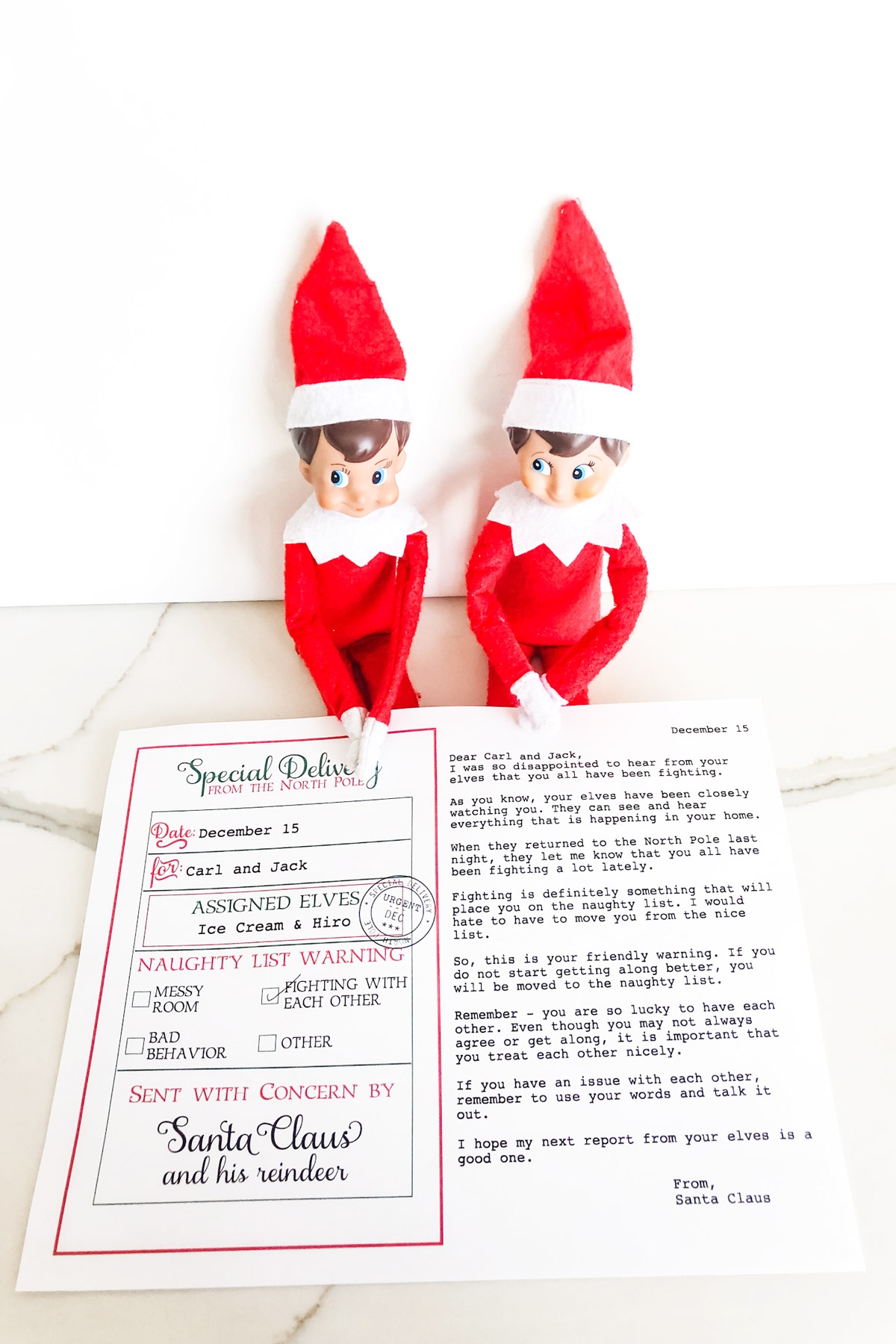 Elf Warning Letter Free Printable Elf Warning Letter Free Printable