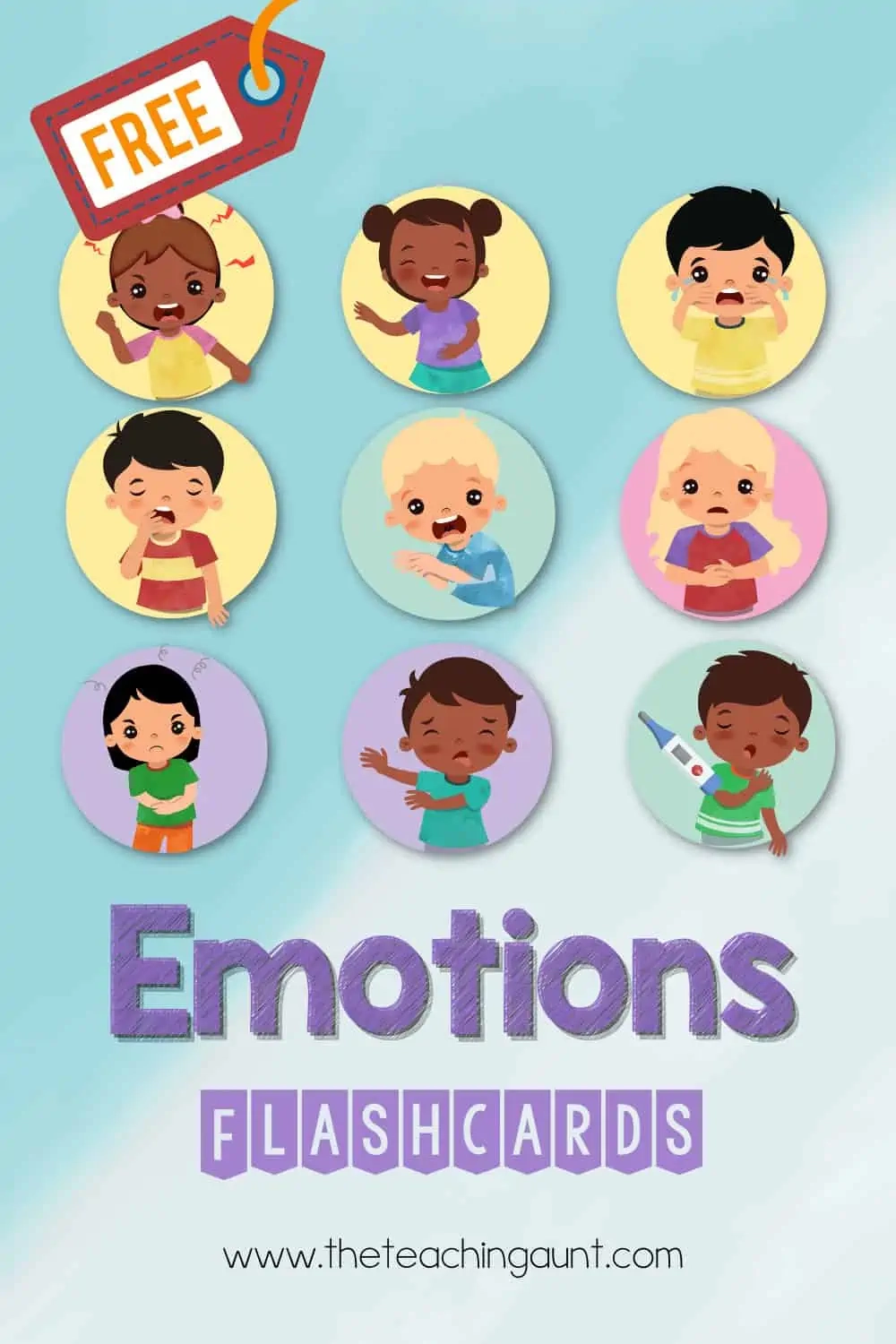 emotions flashcards free printable