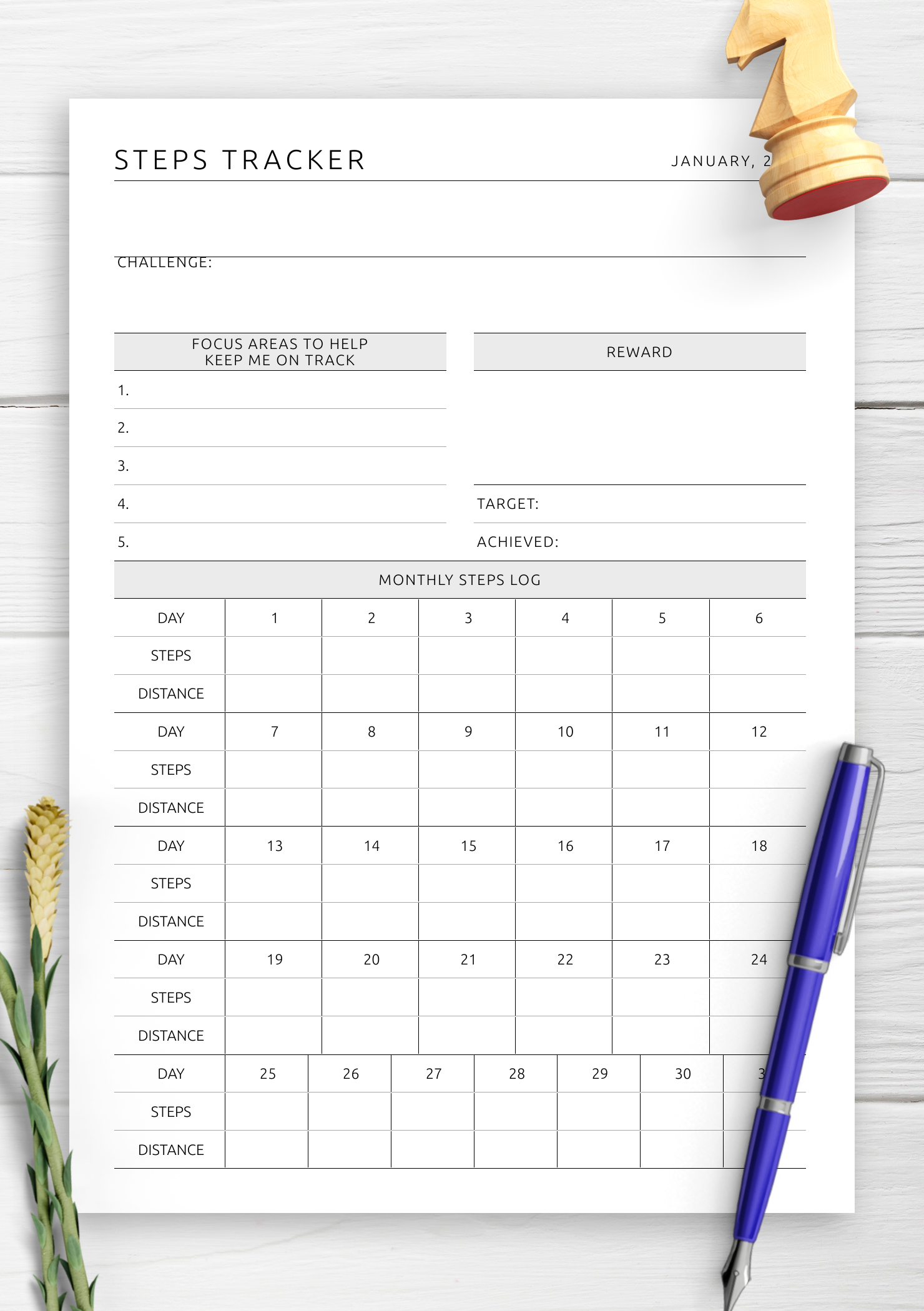 Extended Steps Tracker