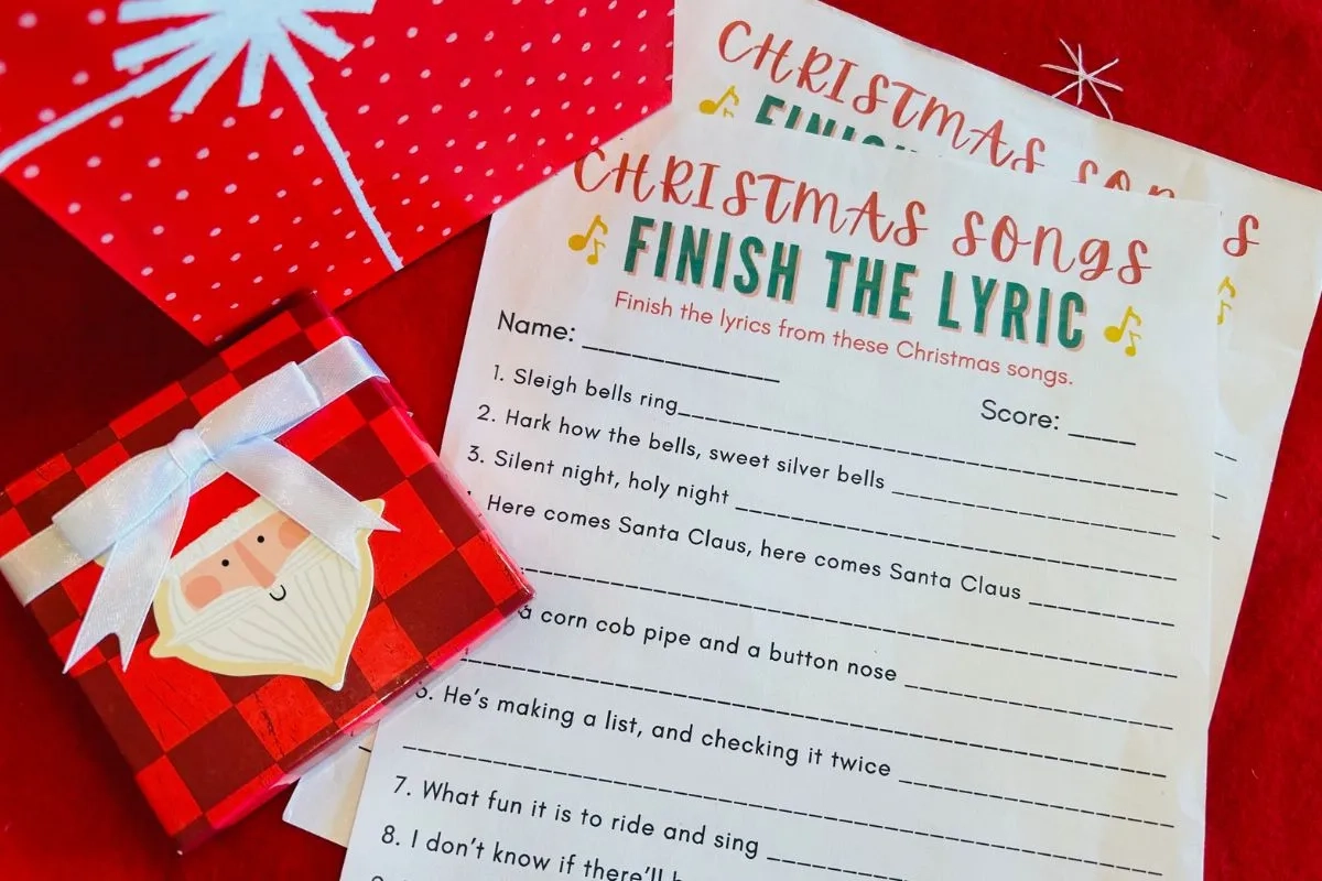 Finish The Lyrics Christmas Songs