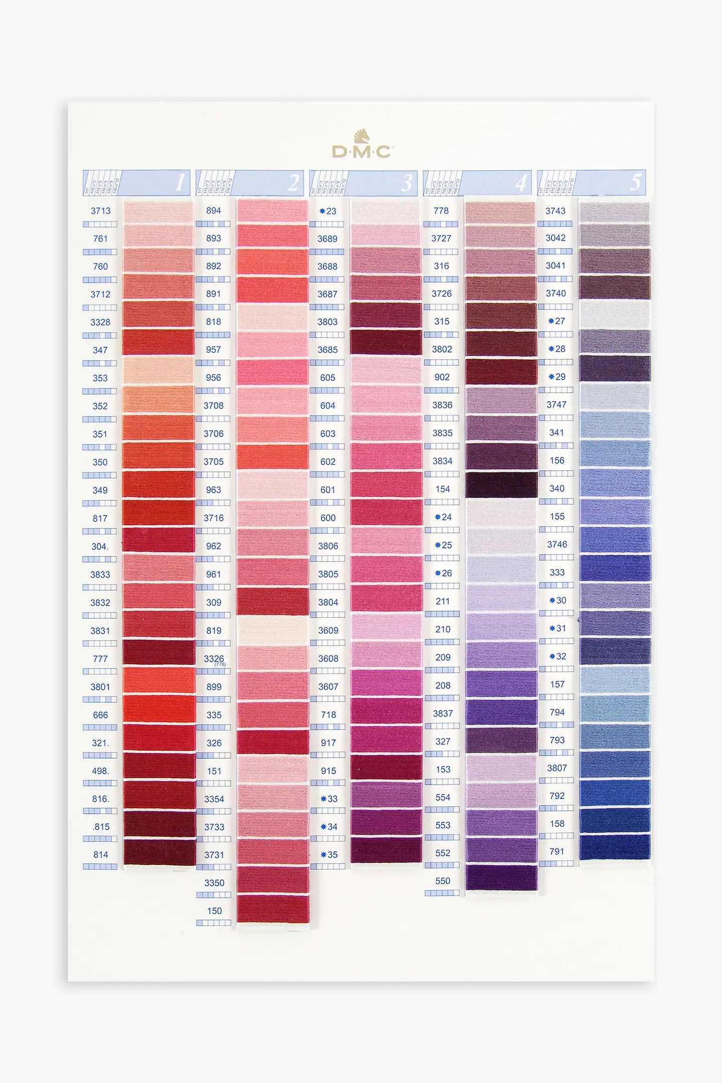 Floss Color Card Mouline Pearl Cotton Floss Color Card Mouline Pearl Cotton