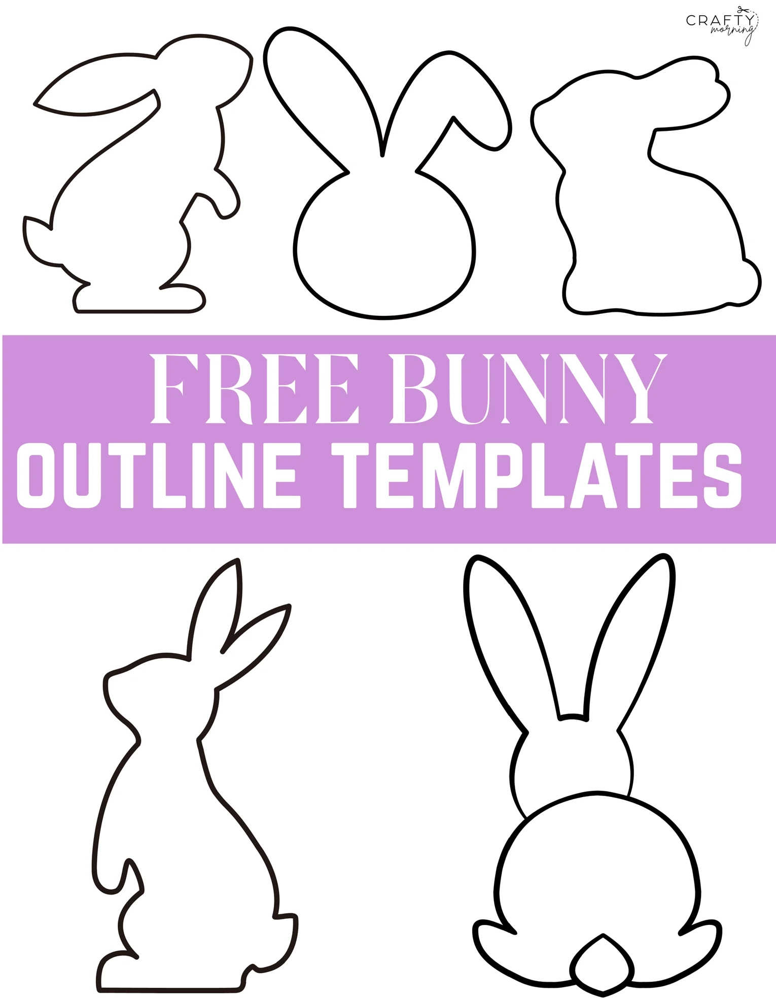 Free Bunny Outlines