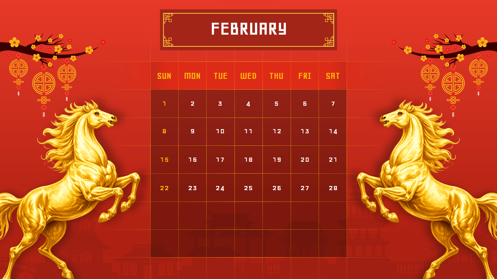 Free Chinese New Year 2026 Calendar Template Free Chinese New Year 2026 Calendar Template