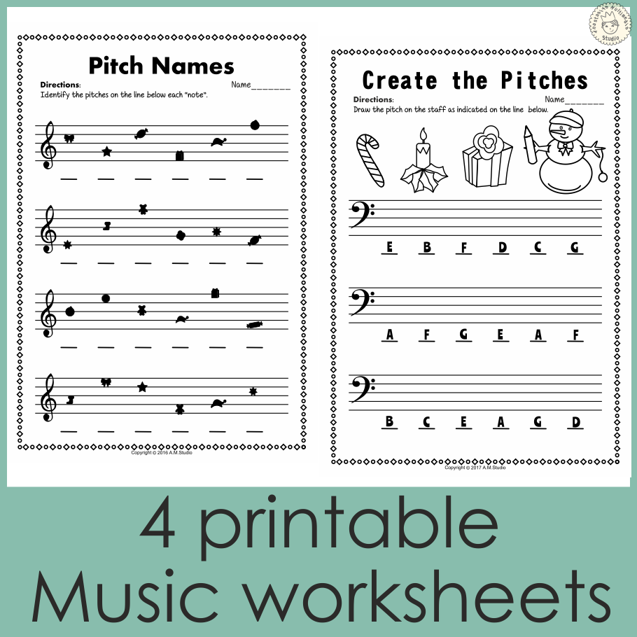 Free Chrishmas Music Worksheets Free Chrishmas Music Worksheets