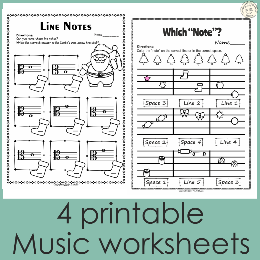 Free Chrishmas Music Worksheets Free Chrishmas Music Worksheets