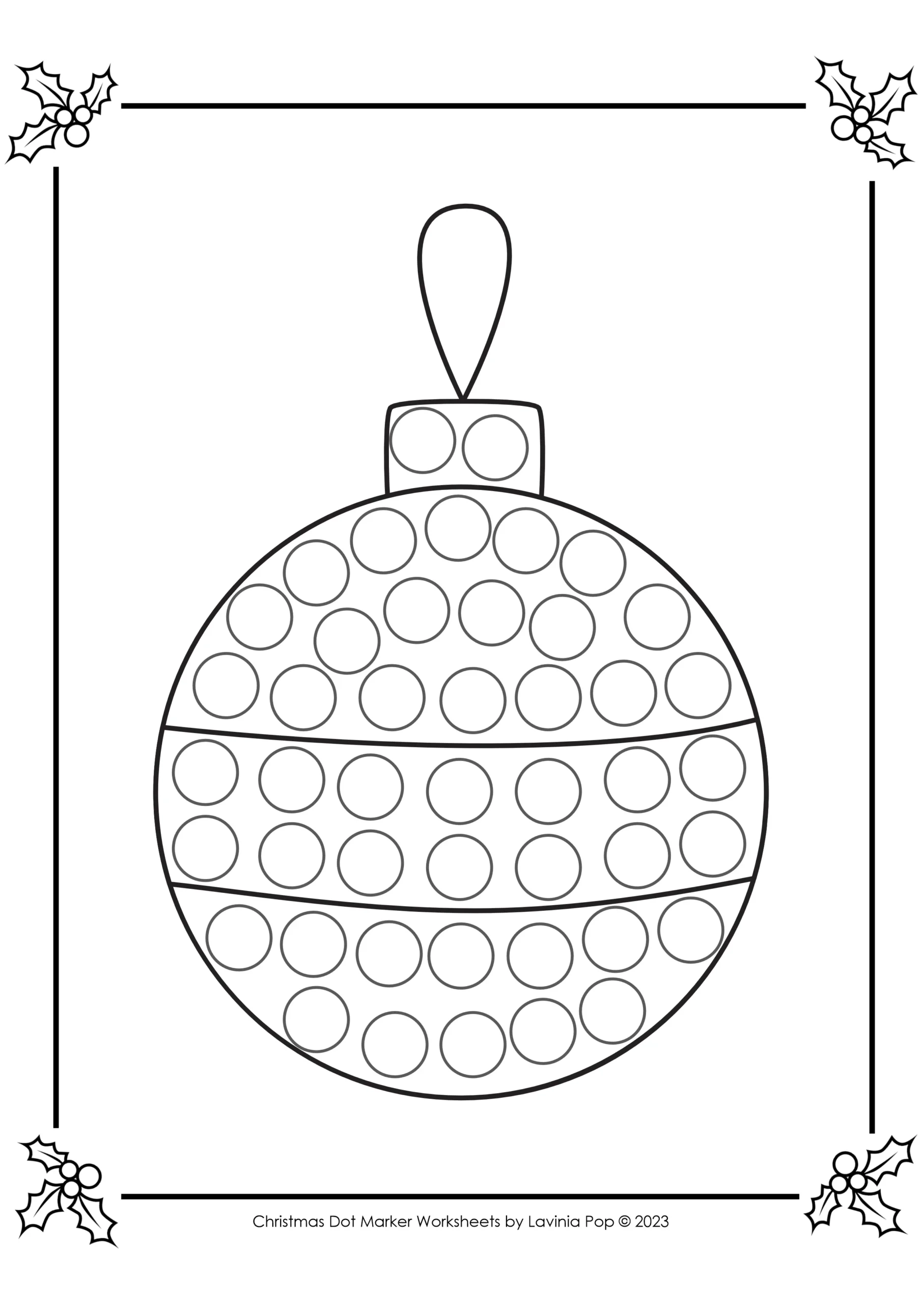 Free Christmas Dot Marker Fine Motor Pages Do A Dot