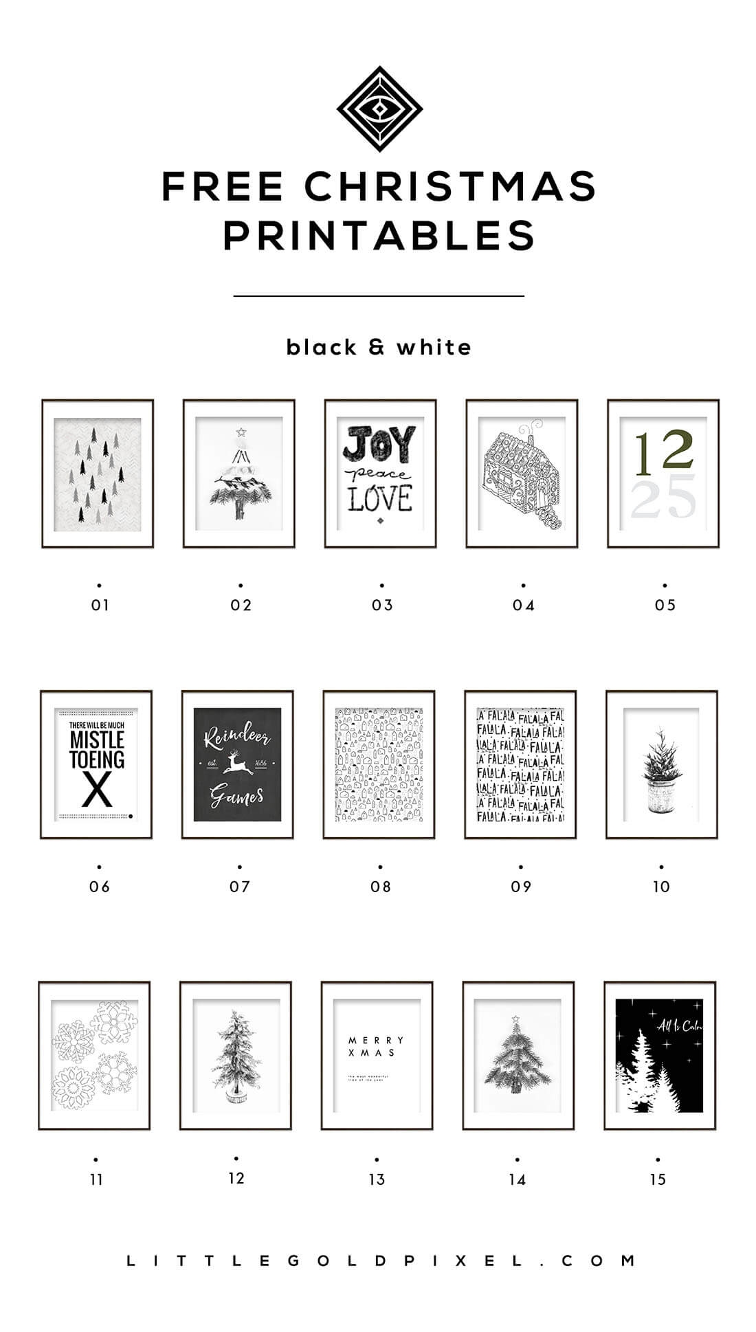 Free Christmas Printables Bw Free Christmas Printables Bw