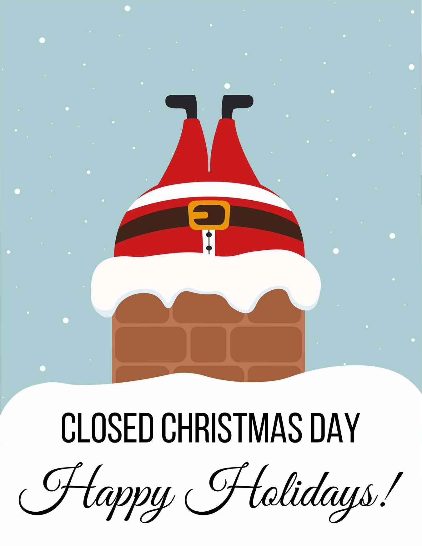 Free Closed For Christmas Sign Templates For Small Business Owners