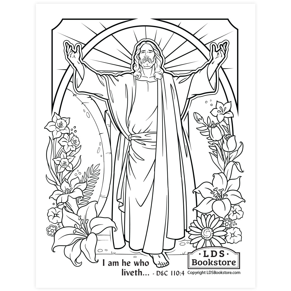 free printable jesus easter coloring pages