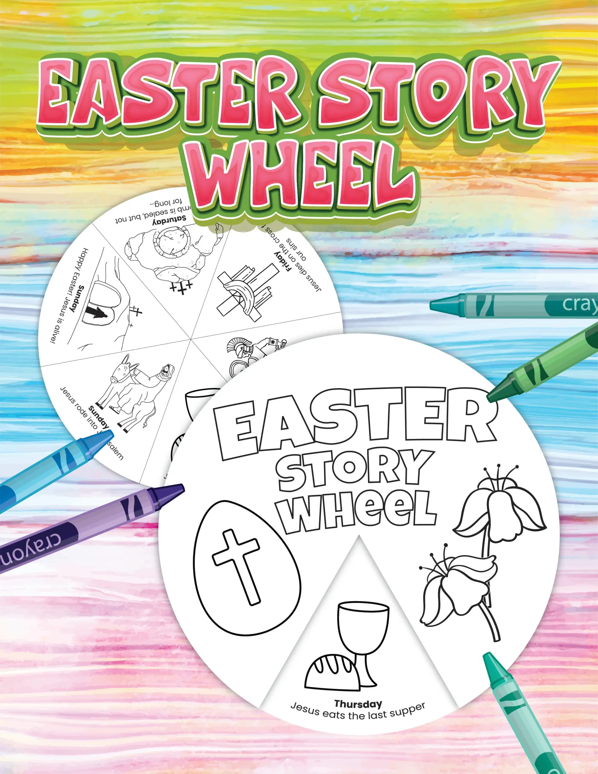 Free Easter Story Wheel Free Easter Story Wheel