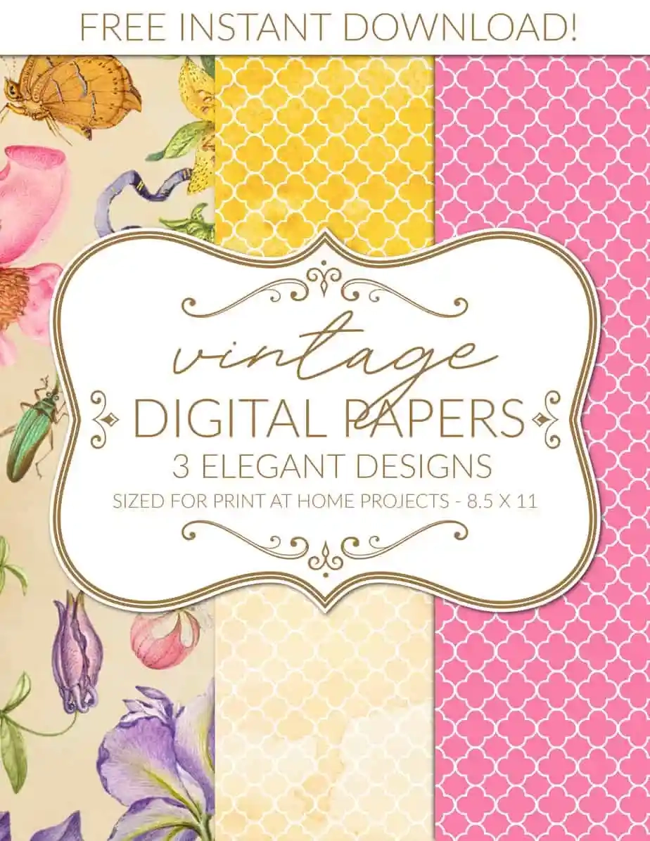Free Floral Digital Paper Free Floral Digital Paper