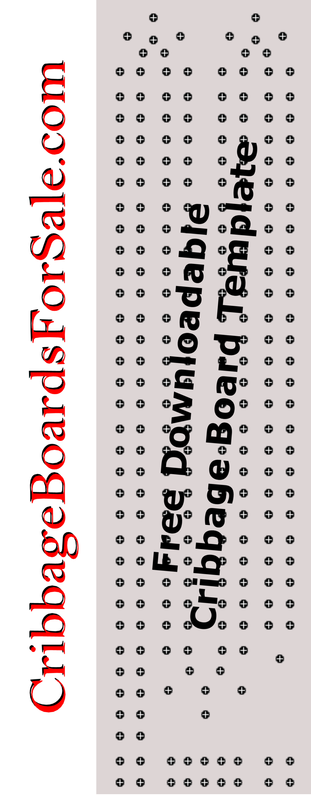 Free Full Size Printable Cribbage Board Template Free Full Size Printable Cribbage Board Template