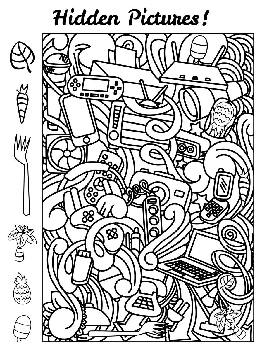 free printable hidden pictures for adults