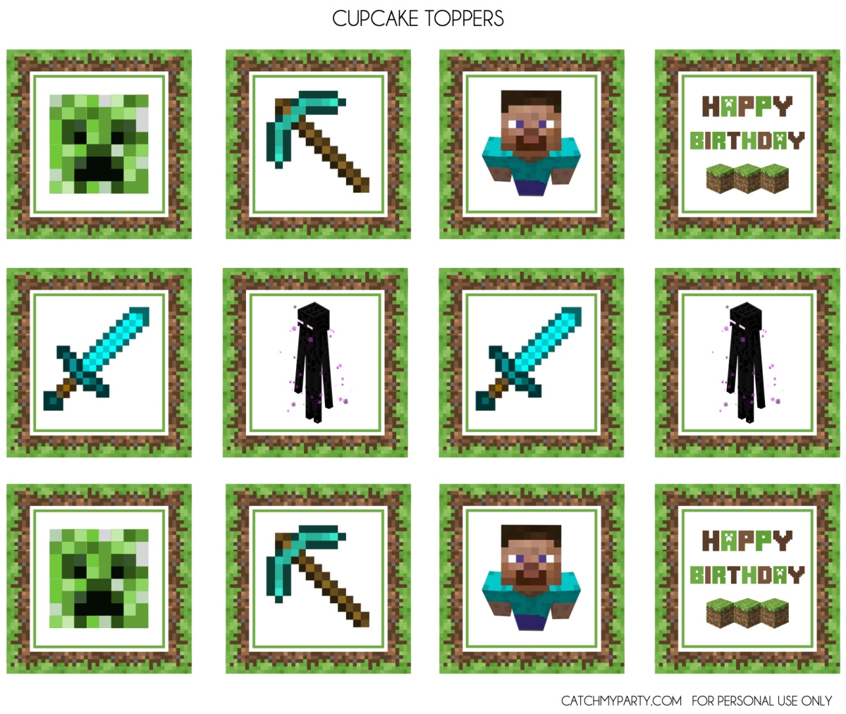 Free Minecraft Party Printables Free Minecraft Party Printables