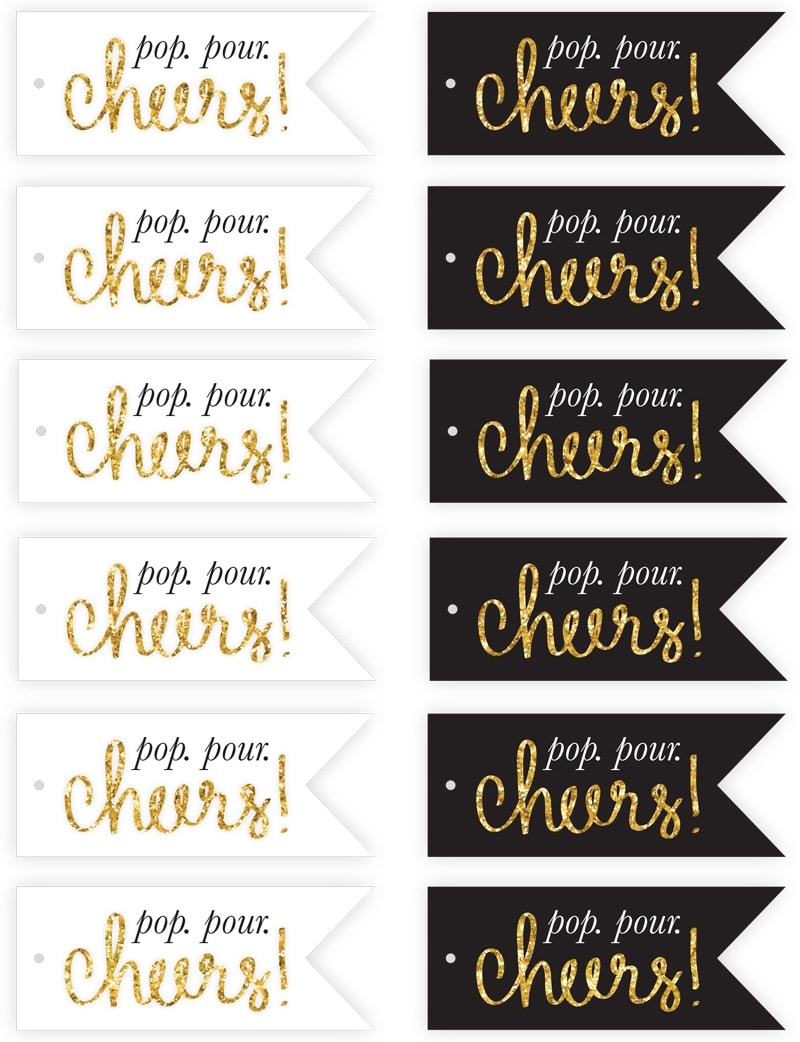 Free New Years Eve Print Tags