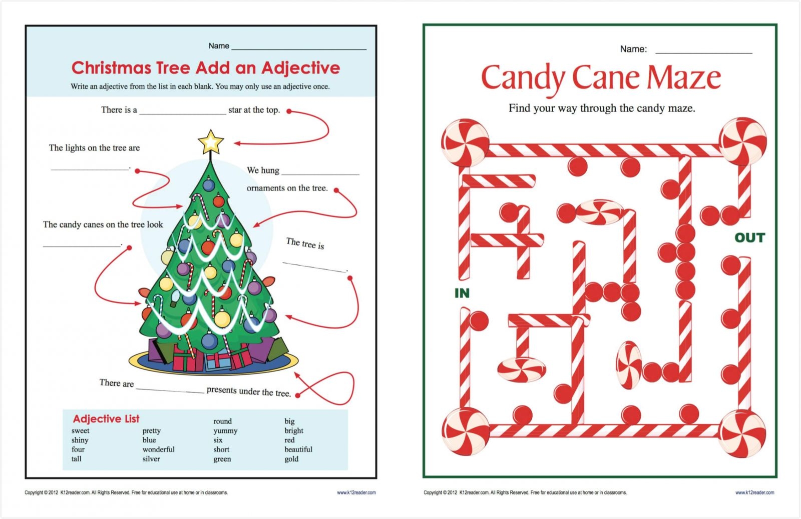 Free Pdf Printable Christmas Worksheets Free Pdf Printable Christmas Worksheets