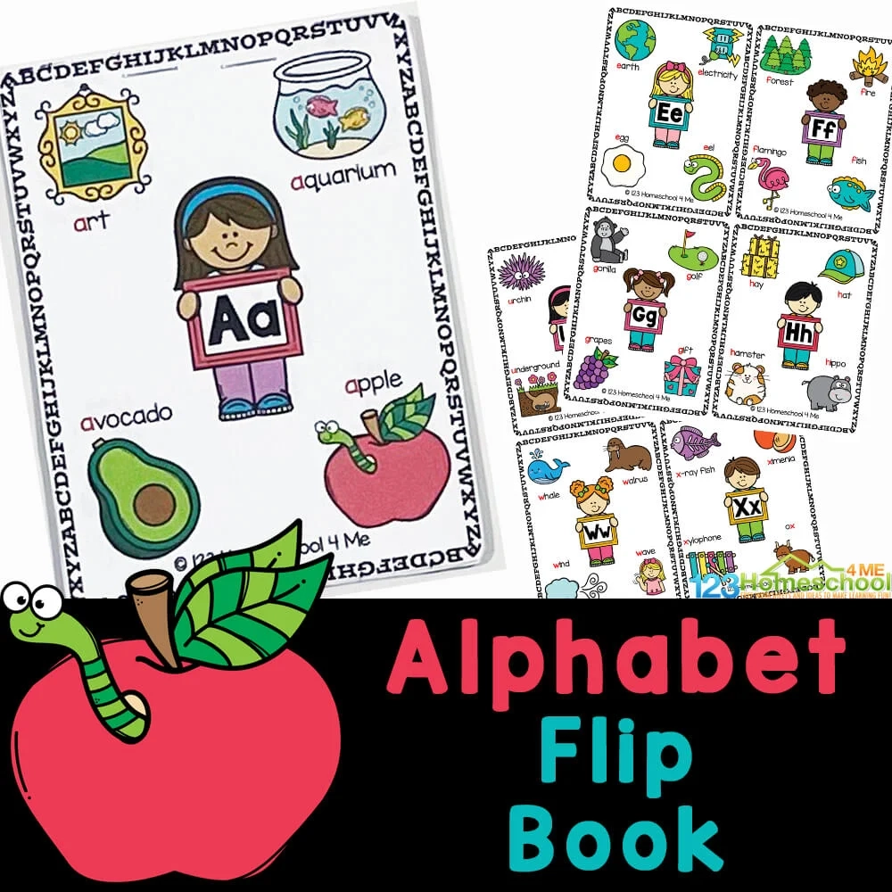Free Printable Alphabet Flip Book For Kids