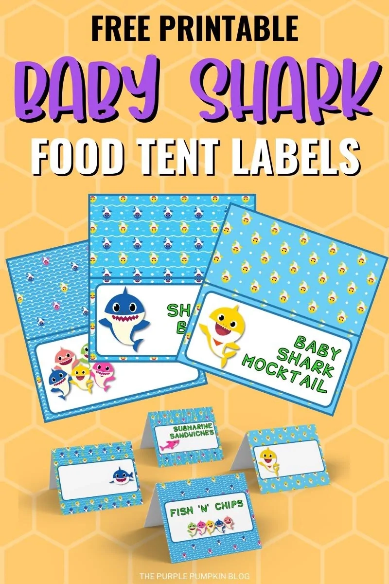 Free Printable Baby Shark Food Labels