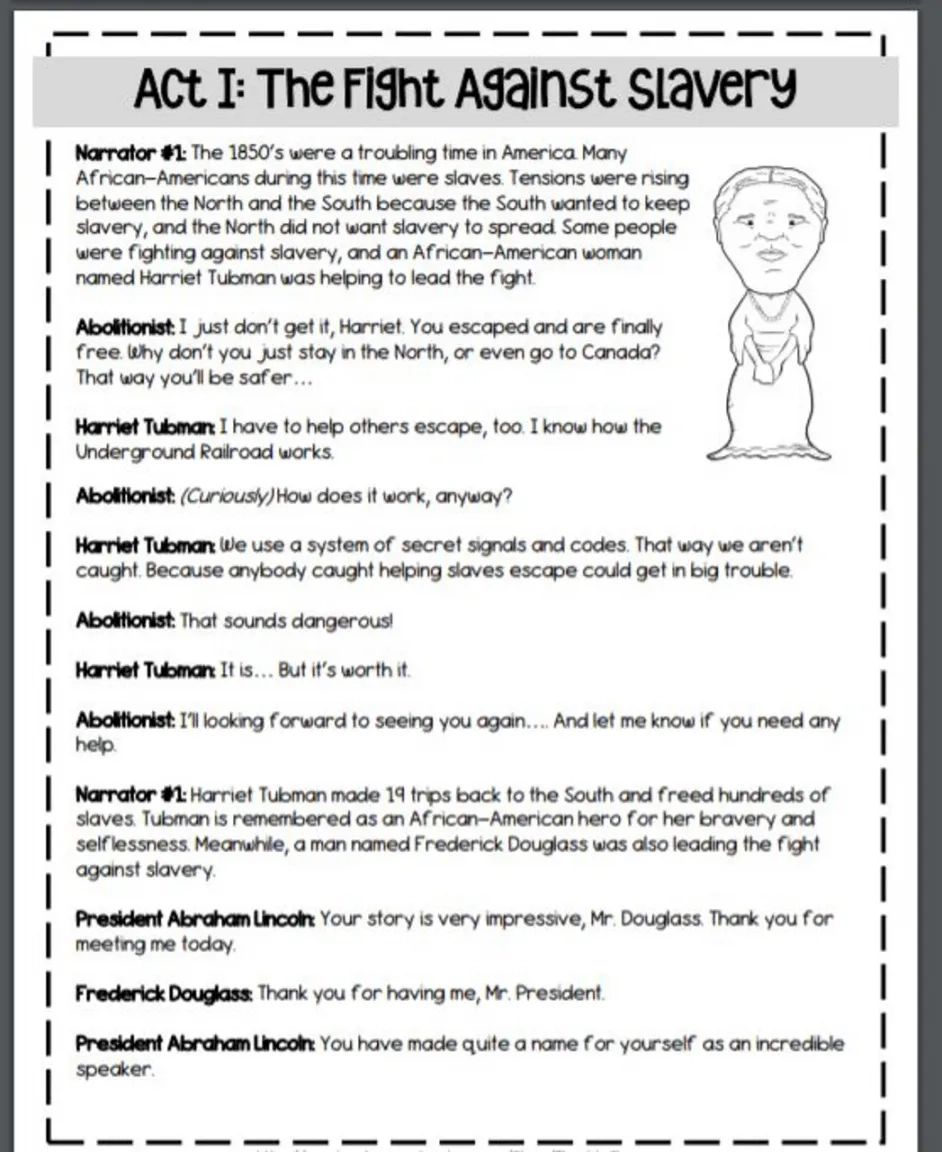 Free Printable Black History Skits And Plays For Church