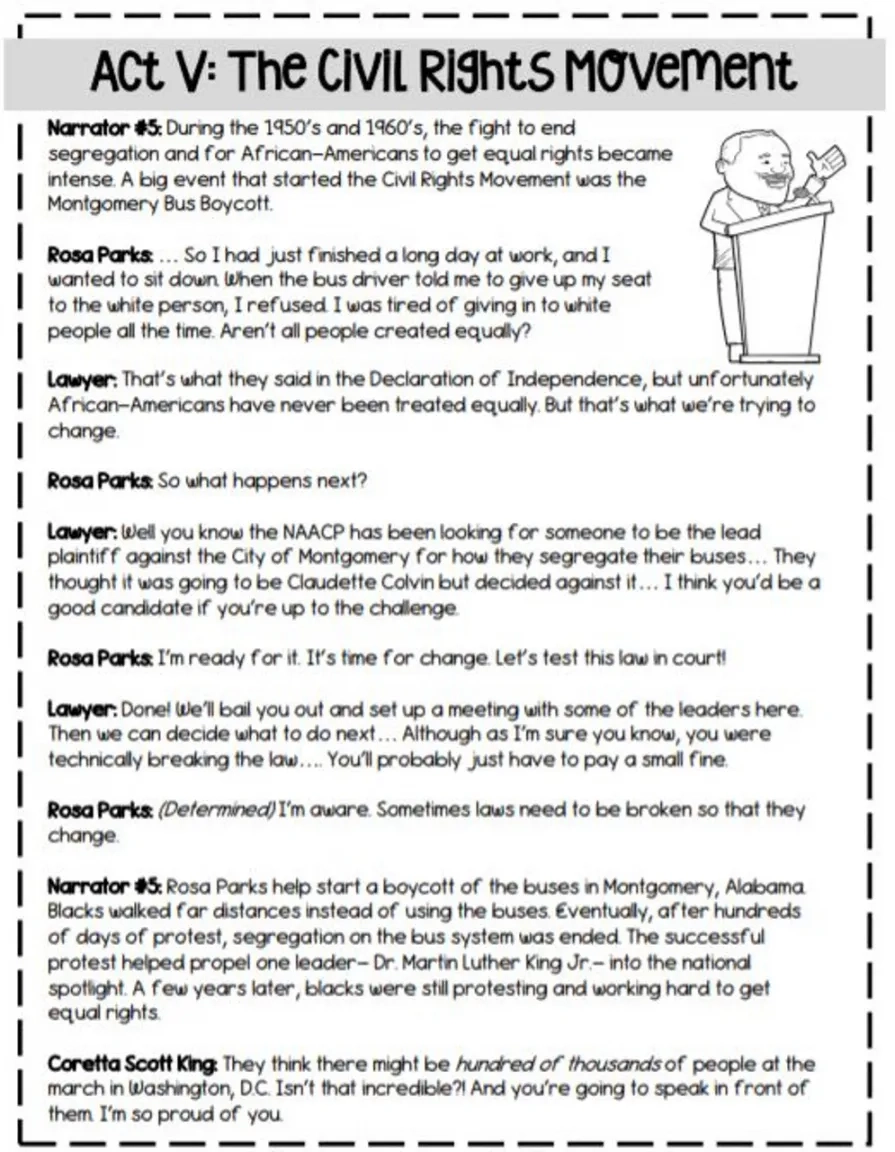 Free Printable Black History Skits And Plays For Church
