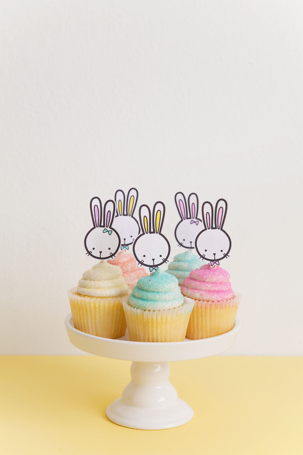 Free Printable Bunny Cupcake Topper