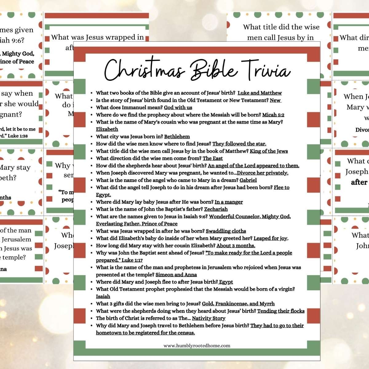 Free Printable Christmas Bible Trivia For The Whole Family Free Printable Christmas Bible Trivia For The Whole Family