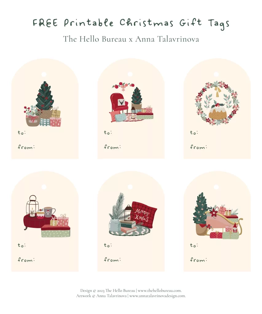 Free Printable Christmas Gift Tags Cute And Cosy Free Printable Christmas Gift Tags Cute And Cosy