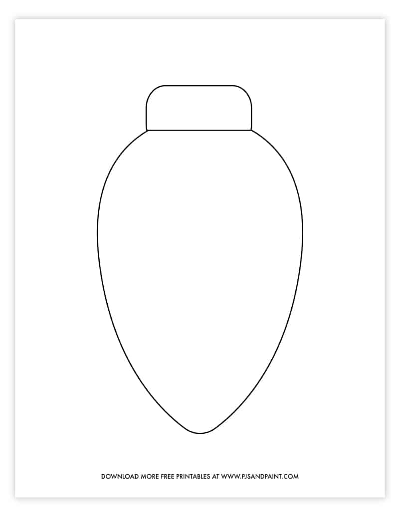Free Printable Christmas Light Template Diy Christmas Decoration Idea