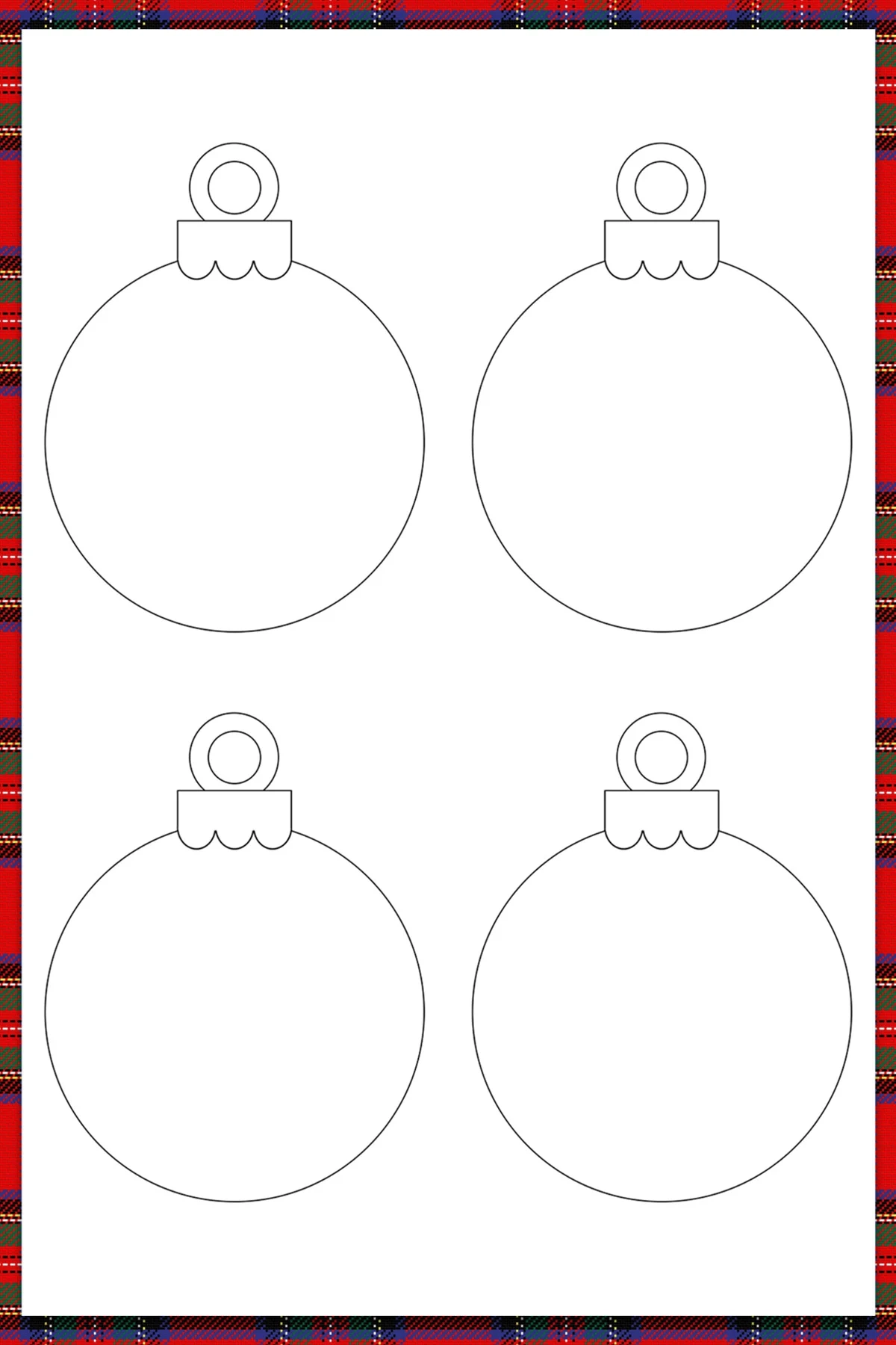 Free Printable Christmas Ornaments For Coloring