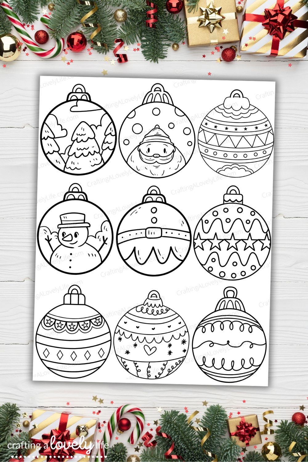 Free Printable Christmas Ornaments To Color
